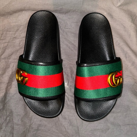 Striped sandals - double G - brand new! - Picture 4 of 12